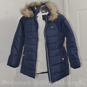 Blue Nwt Tommy Hilfiger Girls Fleece Lined Puffer Jacket